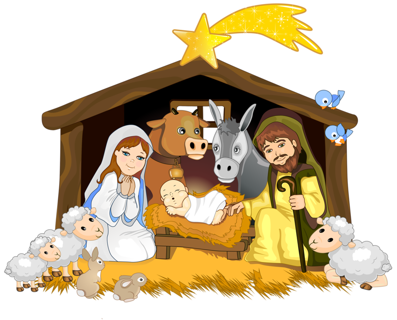 Crèche De Noel Clipart : Png Manger Scene & Free Manger Scene.png